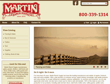 Tablet Screenshot of martinranchsupply.com
